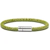 Viola Milano - Stingray Genuine Italian Leather Bracelet - Pistacchio - Handmade in Italy - Luxury Exclusive Collection - Avvenice
