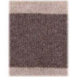 Viola Milano - Stripe Knitted 100% Cashmere Tie - Sand/Beige - Handmade in Italy - Luxury Exclusive Collection - Avvenice