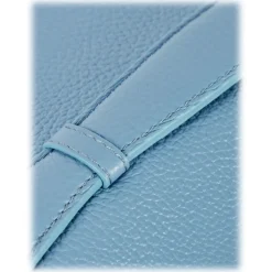 Viola Milano - The Light City Silver Lock Briefcase - Blue - Handmade in Italy - Luxury Exclusive Collection - Avvenice