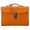 Viola Milano - The Light Traveller Briefcase - Orange - Handmade in Italy - Luxury Exclusive Collection - Avvenice