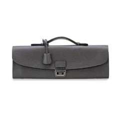 Viola Milano - Traveller Briefcase - Grey - Handmade in Italy - Luxury Exclusive Collection - Avvenice