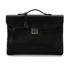 Viola Milano - Traveller Briefcase - Black - Handmade in Italy - Luxury Exclusive Collection - Avvenice