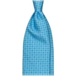 Viola Milano - Tuscan Floral Selftipped Silk Tie - Sea Mix - Handmade in Italy - Luxury Exclusive Collection - Avvenice