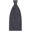 Viola Milano - Two-Tone Knitted 100% Cashmere Tie - Dark Grey - Handmade in Italy - Luxury Exclusive Collection - Avvenice