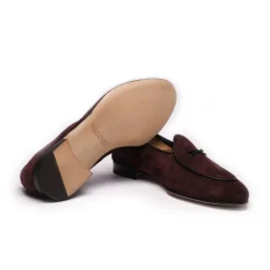Viola Milano - Unlined Belgian Loafer - Bordeaux - Handmade in Italy - Luxury Exclusive Collection - Avvenice