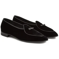 Viola Milano - Unlined Belgian Velvet Loafer - Black - Handmade in Italy - Luxury Exclusive Collection - Avvenice