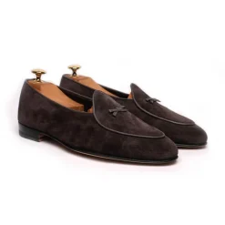 Viola Milano - Unlined Belgian Loafer - Grey - Handmade in Italy - Luxury Exclusive Collection - Avvenice