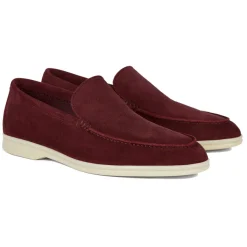 Viola Milano - Unlined Capri Suede Loafer - Bordeaux - Handmade in Italy - Luxury Exclusive Collection - Avvenice