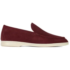 Viola Milano - Unlined Capri Suede Loafer - Bordeaux - Handmade in Italy - Luxury Exclusive Collection - Avvenice
