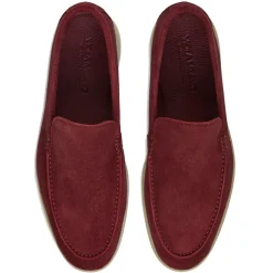 Viola Milano - Unlined Capri Suede Loafer - Bordeaux - Handmade in Italy - Luxury Exclusive Collection - Avvenice