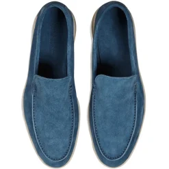 Viola Milano - Unlined Capri Suede Loafer - Mare - Handmade in Italy - Luxury Exclusive Collection - Avvenice