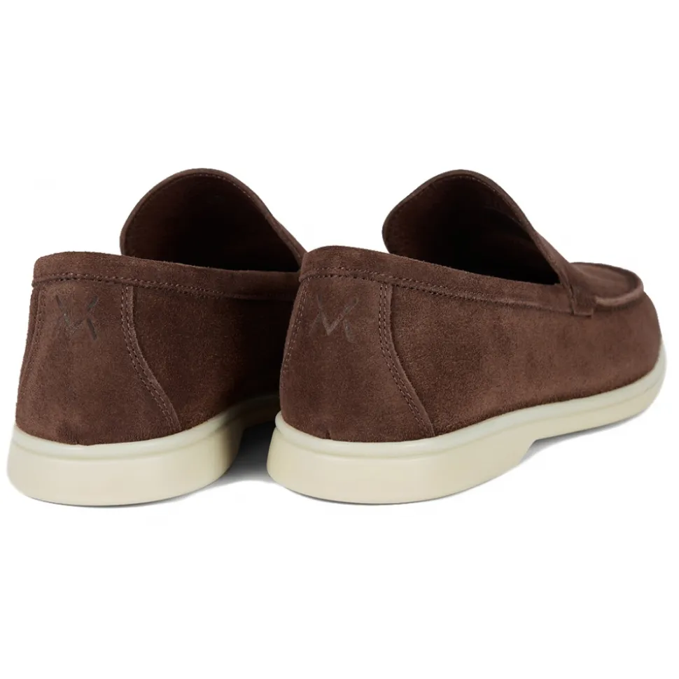 Viola Milano - Unlined Capri Suede Loafer - Brown - Handmade in Italy - Luxury Exclusive Collection - Avvenice