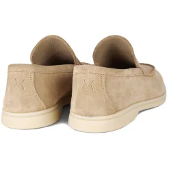 Viola Milano - Unlined Capri Suede Loafer - Beige - Handmade in Italy - Luxury Exclusive Collection - Avvenice