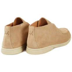 Viola Milano - Unlined City Suede Loafer - Beige - Handmade in Italy - Luxury Exclusive Collection - Avvenice