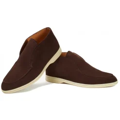 Viola Milano - Unlined City Suede Loafer - Brown - Handmade in Italy - Luxury Exclusive Collection - Avvenice
