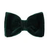 Viola Milano - Velvet Bow Tie - Forest - Made in Italy - Luxury Exclusive Collection - Avvenice