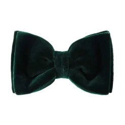 Viola Milano - Velvet Bow Tie - Forest - Made in Italy - Luxury Exclusive Collection - Avvenice