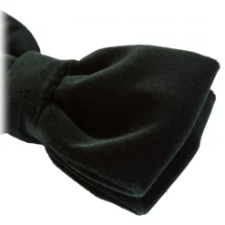 Viola Milano - Velvet Bow Tie - Forest - Handmade in Italy - Luxury Exclusive Collection - Avvenice