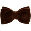 Viola Milano - Velvet Bow Tie - Brown - Handmade in Italy - Luxury Exclusive Collection - Avvenice