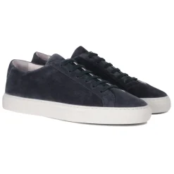 Viola Milano - Viola Sport Club Sneakers - Navy Suede - Handmade in Italy - Luxury Exclusive Collection - Avvenice