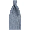 Viola Milano - Wave Chain Selftipped Italian Silk Tie - Navy/White - Handmade in Italy - Luxury Exclusive Collection - Avvenice