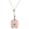 Woodcessories - AirCase - Premium AirPod Leather Necklace Eco Case - Nude Rose - QI Wireless Charging Technology - High Quality - Avvenice