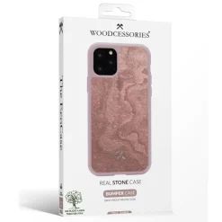 Woodcessories - Eco Bumper - Stone Cover - Canyon Red - iPhone 11 Pro - Real Stone Cover - Eco Case - Bumper Collection - Avvenice