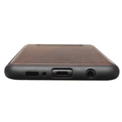 Woodcessories - Eco Bumper - Walnut Cover - Black - Samsung S10+ - Wooden Cover - Eco Case - Bumper Collection - Avvenice