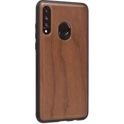 Woodcessories - Eco Bumper - Walnut Cover - Black - Huawei P30 Lite - Wooden Cover - Eco Case - Bumper Collection - Avvenice
