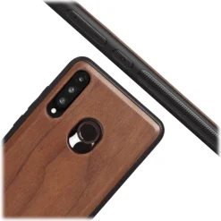 Woodcessories - Eco Bumper - Walnut Cover - Black - Huawei P30 Lite - Wooden Cover - Eco Case - Bumper Collection - Avvenice