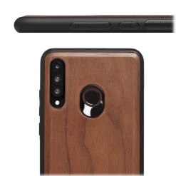 Woodcessories - Eco Bumper - Walnut Cover - Black - Huawei P30 Lite - Wooden Cover - Eco Case - Bumper Collection - Avvenice