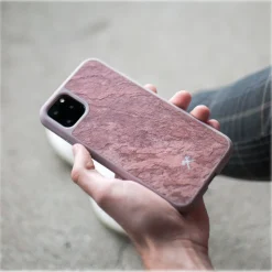 Woodcessories - Eco Bumper - Stone Cover - Canyon Red - iPhone 11 - Real Stone Cover - Eco Case - Bumper Collection - Avvenice