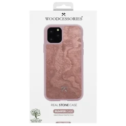 Woodcessories - Eco Bumper - Stone Cover - Canyon Red - iPhone 11 - Real Stone Cover - Eco Case - Bumper Collection - Avvenice