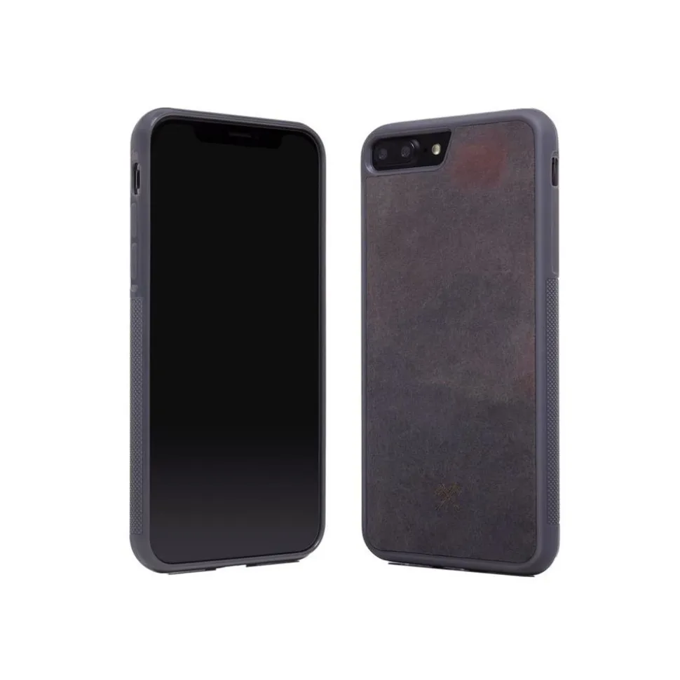 Woodcessories - Eco Bumper - Stone Cover - Volcano Black - iPhone 8 / 7 - Real Stone Cover - Eco Case - Bumper Collection - Avvenice