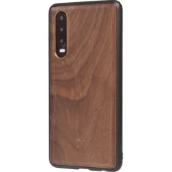 Woodcessories - Eco Bumper - Walnut Cover - Black - Huawei P30 - Wooden Cover - Eco Case - Bumper Collection - Avvenice