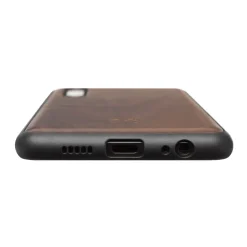 Woodcessories - Eco Bumper - Walnut Cover - Black - Huawei P30 - Wooden Cover - Eco Case - Bumper Collection - Avvenice