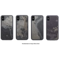 Woodcessories - Eco Bumper - Stone Cover - Camo Gray - iPhone 8 Plus / 7 Plus - Real Stone Cover - Eco Case - Bumper - Avvenice