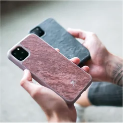 Woodcessories - Eco Bumper - Stone Cover - Canyon Red - iPhone 11 Pro Max - Real Stone Cover - Eco Case - Bumper Collection - Avvenice