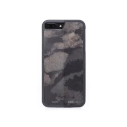 Woodcessories - Eco Bumper - Stone Cover - Camo Gray - iPhone 8 / 7 - Real Stone Cover - Eco Case - Bumper Collection - Avvenice