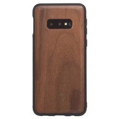 Woodcessories - Eco Bumper - Walnut Cover - Black - Samsung S10e - Wooden Cover - Eco Case - Bumper Collection - Avvenice