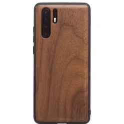 Woodcessories - Eco Bumper - Walnut Cover - Black - Huawei P30 Pro - Wooden Cover - Eco Case - Bumper Collection - Avvenice