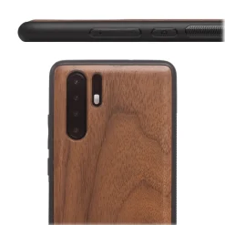 Woodcessories - Eco Bumper - Walnut Cover - Black - Huawei P30 Pro - Wooden Cover - Eco Case - Bumper Collection - Avvenice