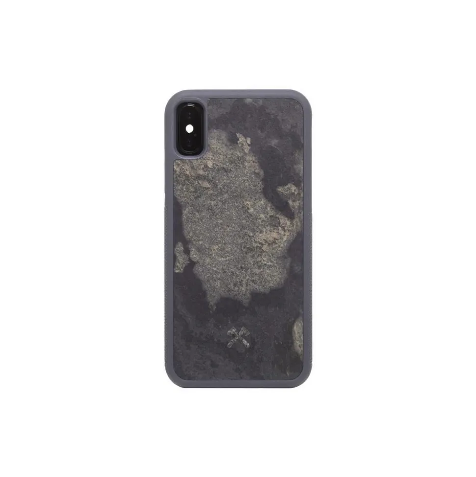 Woodcessories - Eco Bumper - Stone Cover - Camo Gray - iPhone X / XS - Real Stone Cover - Eco Case - Bumper Collection - Avvenice