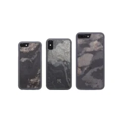 Woodcessories - Eco Bumper - Stone Cover - Camo Gray - iPhone X / XS - Real Stone Cover - Eco Case - Bumper Collection - Avvenice