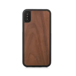 Woodcessories - Eco Bumper - Walnut Cover - Black - iPhone XS Max - Wooden Cover - Eco Case - Bumper Collection - Avvenice