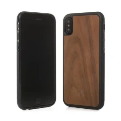 Woodcessories - Eco Bumper - Walnut Cover - Black - iPhone XS Max - Wooden Cover - Eco Case - Bumper Collection - Avvenice