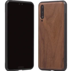 Woodcessories - Eco Bumper - Walnut Cover - Black - Huawei P20 Pro - Wooden Cover - Eco Case - Bumper Collection - Avvenice