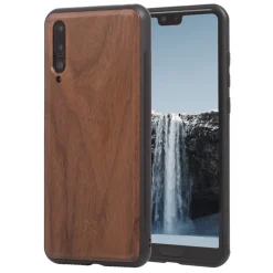 Woodcessories - Eco Bumper - Walnut Cover - Black - Huawei P20 Pro - Wooden Cover - Eco Case - Bumper Collection - Avvenice