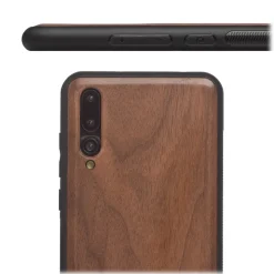 Woodcessories - Eco Bumper - Walnut Cover - Black - Huawei P20 Pro - Wooden Cover - Eco Case - Bumper Collection - Avvenice