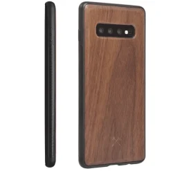 Woodcessories - Eco Bumper - Walnut Cover - Black - Samsung S10 - Wooden Cover - Eco Case - Bumper Collection - Avvenice